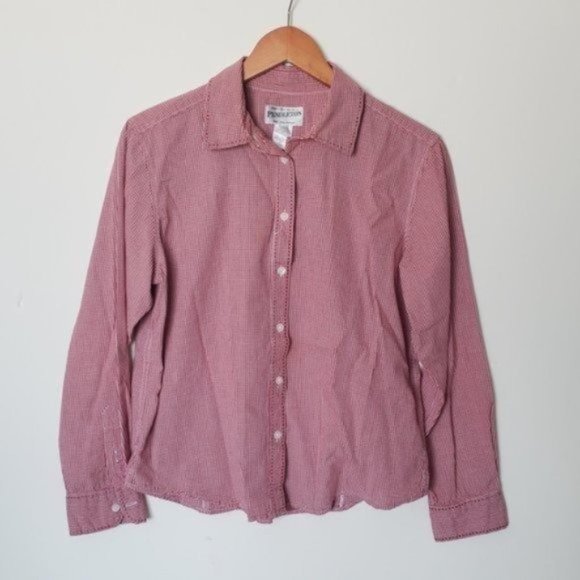 Pendleton Button Up Check Red Shirt‎ Womens Sz M - Picture 4 of 9